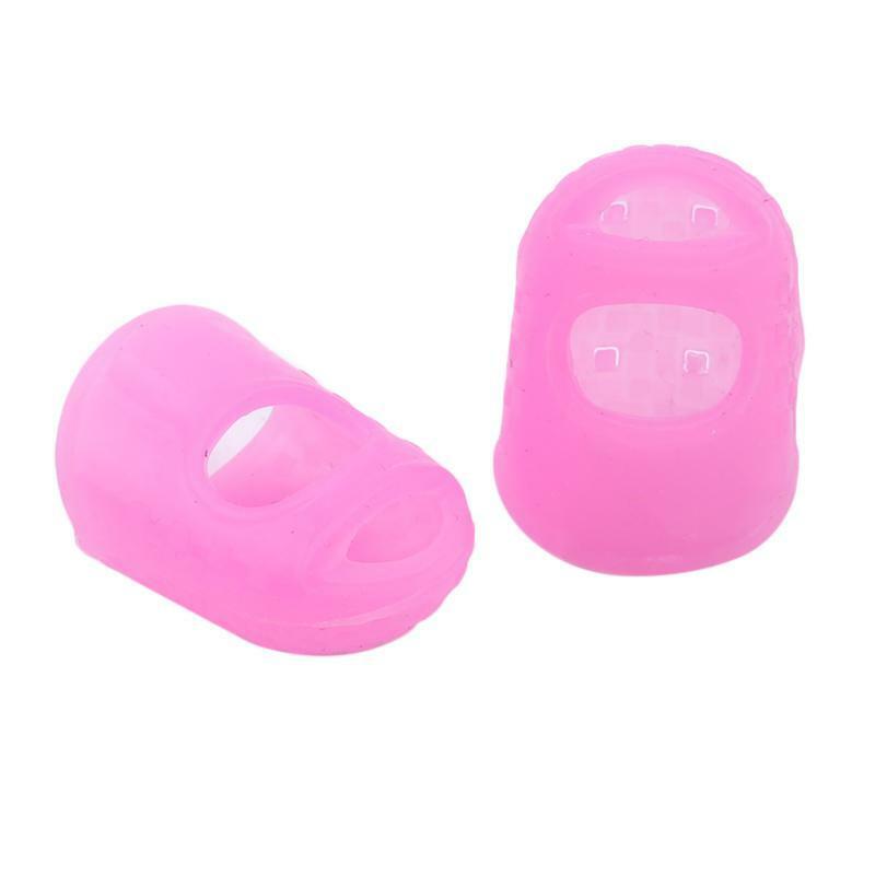 Guitar Fingertip Protectors Silicone Finger Guards Set of 4 pcs