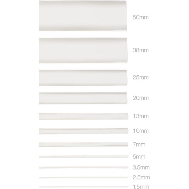 HS3.5CLR 3.5MMX1.2M HEAT SHRINK - CLEAR HSCL135 KHUS-105-3-CL-L