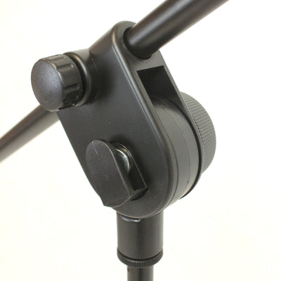 Round Base Mic Stand Small Footprint 1.6M 4kg Heavy Weighted Base Microphone