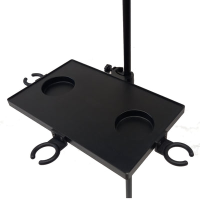 Music Mic Stand Clamp-on Tray Metal Shelf For Accessories Projector Stand Mouse Pad