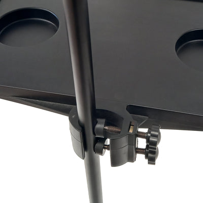 Music Mic Stand Clamp-on Tray Metal Shelf For Accessories Projector Stand Mouse Pad