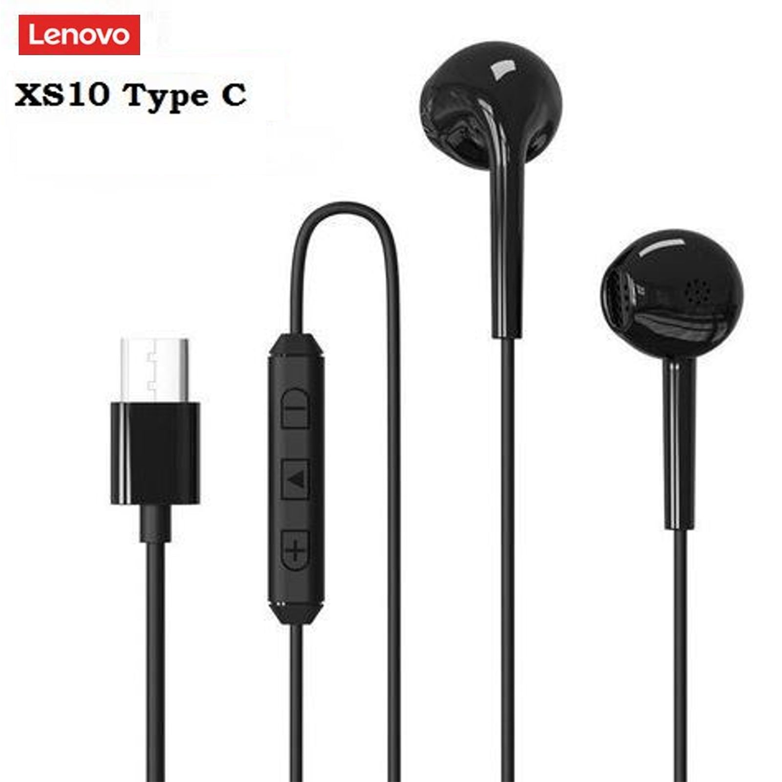 NEW LENOVO XS10 Type C Wired Earphones 5G Earbuds Black (Refer compatibility before purchase)