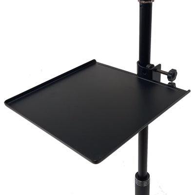 Music Mic Stand Clamp-on Tray Metal Shelf For Accessories Projector Stand Mouse Pad
