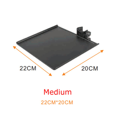 Music Mic Stand Clamp-on Tray Metal Shelf For Accessories Projector Stand Mouse Pad