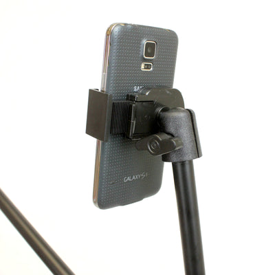 Microphone Stand with Tablet and Phone Mount Holder Attachment Combo + Optional Microphone