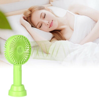 Portable Handheld USB Rechargeable Fan Device Desktop Air Cooler Outdoor Travel Car Home Office