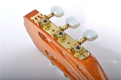 Classical Guitar Nylon Strings With Cutaway Natural Full Size 39 inches