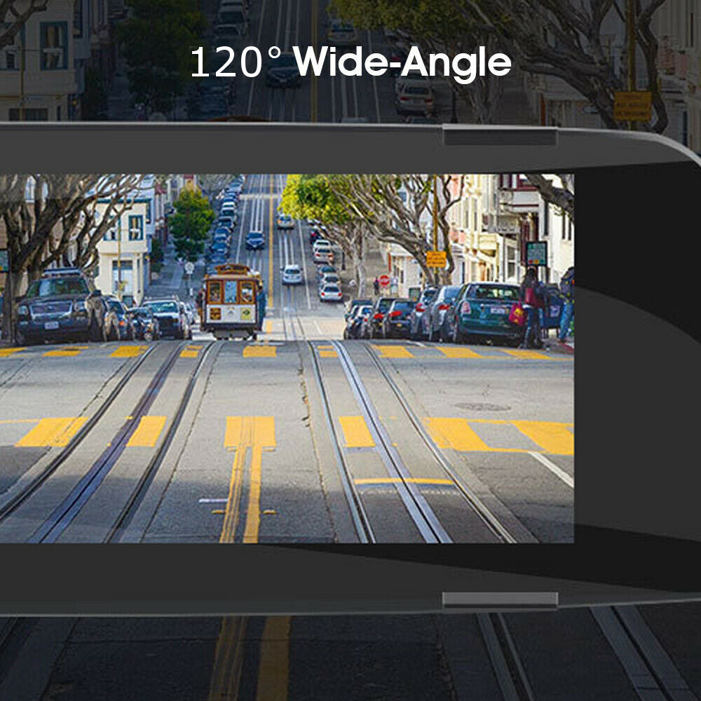 1080P Dash Camera DVR Recorder Rear View Mirror Cam Wide Angle LCD Monitor