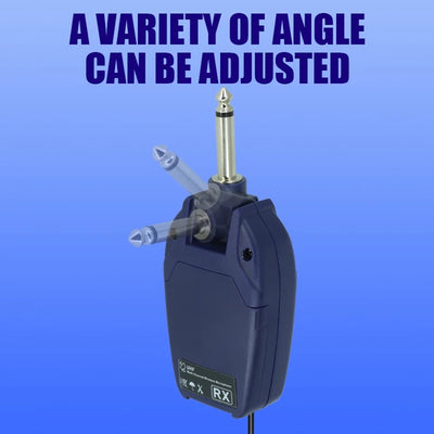 Digital Guitar Wireless System Transmitter + Receiver Rechargeable Variable Frequency