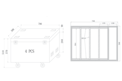 Event Lighting SURF640RC - Roadcase for SURF640