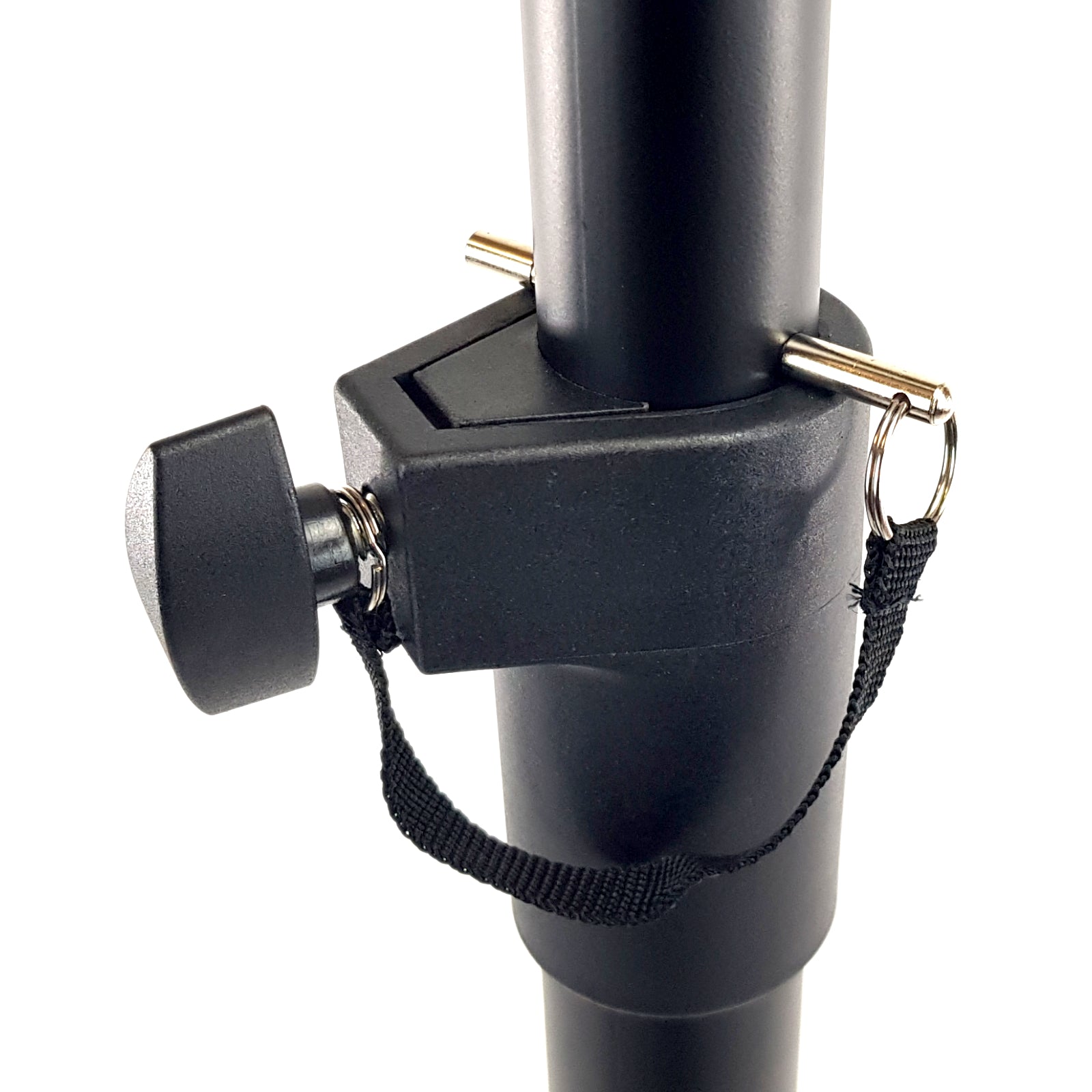 Pair or Single PA Speaker Floor Stand Heavy Duty Tripod Base Metal Joint 2m 80kg Steel 35mm