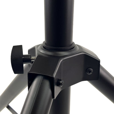 Pair or Single PA Speaker Floor Stand Heavy Duty Tripod Base Metal Joint 2m 80kg Steel 35mm