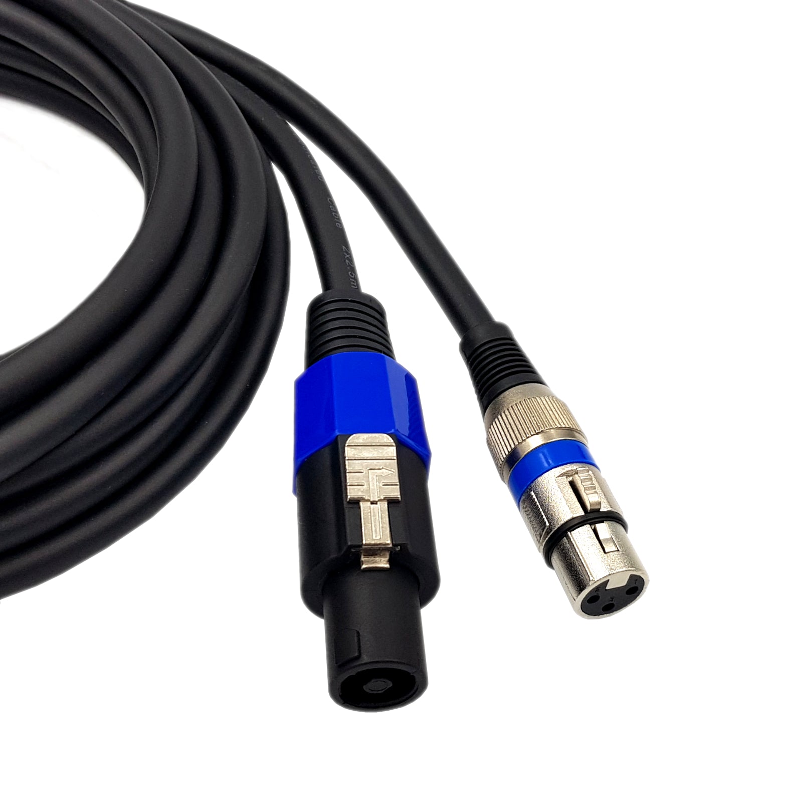 Speakon to Speakon Right Angle or 1/4" or XLR Female Male Speaker Cable Lead Thick Australian Made 2.5mm 13AWG