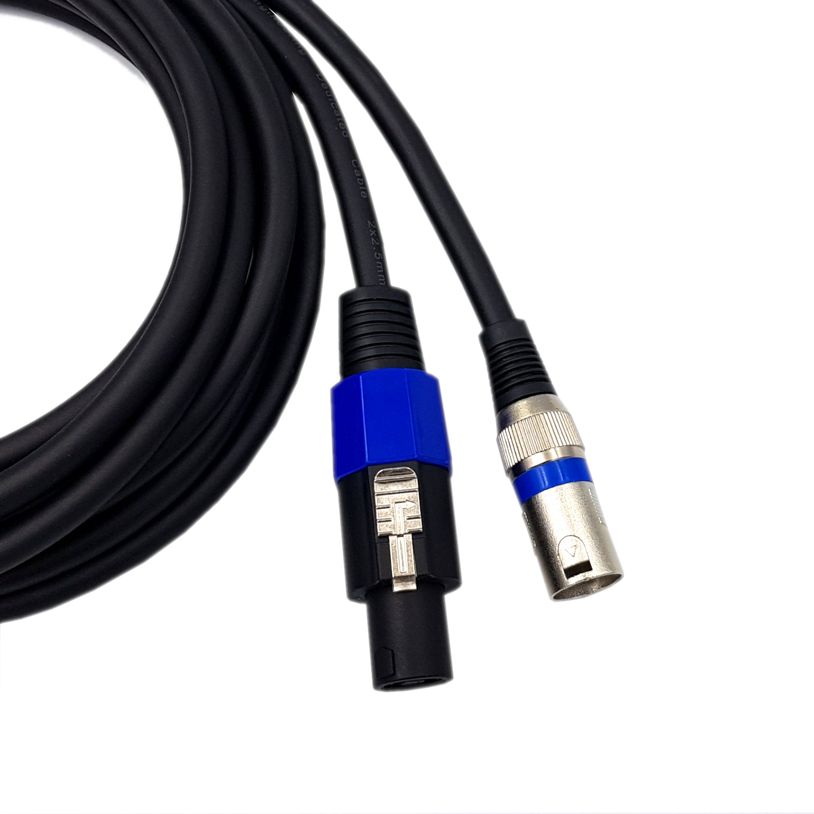 Speakon to Speakon Right Angle or 1/4" or XLR Female Male Speaker Cable Lead Thick Australian Made 2.5mm 13AWG