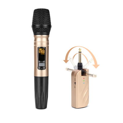 Single UHF Cordless Wireless Microphones Variable Frequency LCD Upgradeable Add More Mics FREE POSTAGE