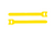 Event Lighting VT50L150Y - Velcro Tie 50-Pack (Yellow)
