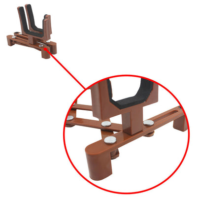 Violin Viola Stand with Bow Holder Padded Foldable Portable Display Storage