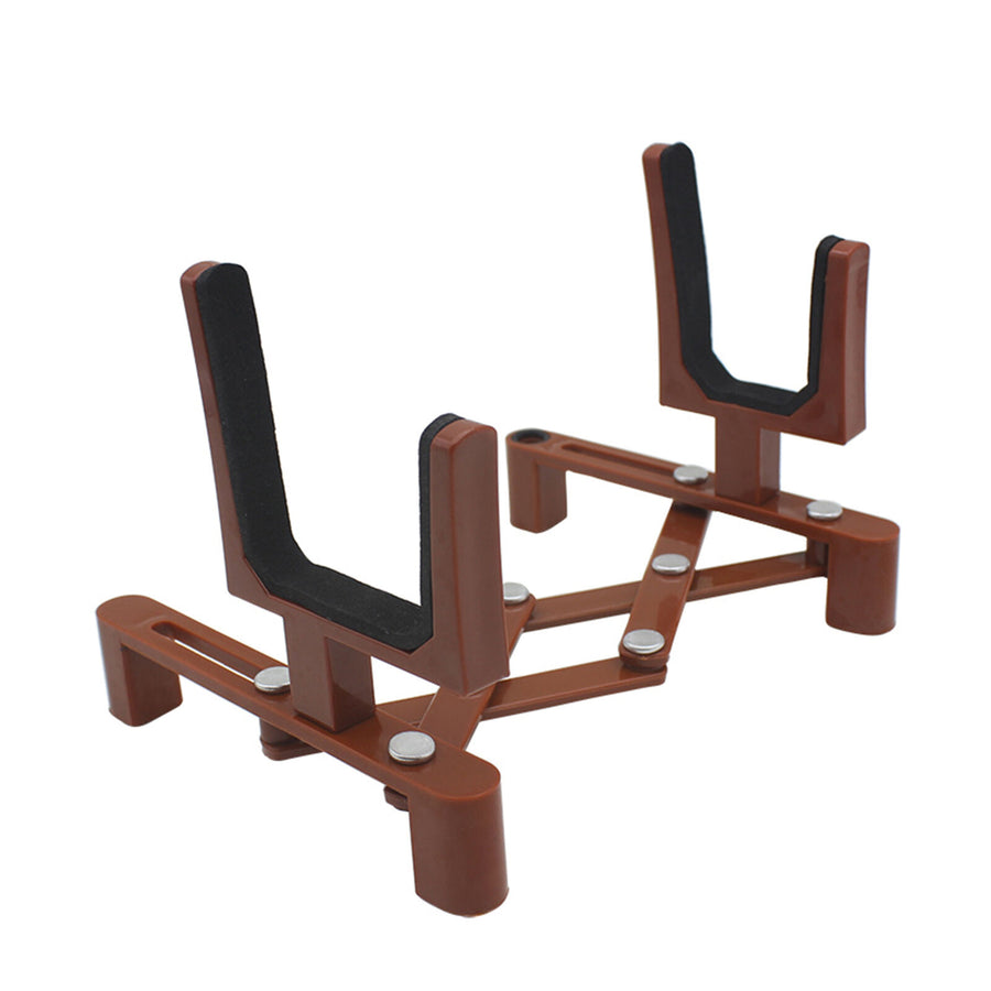 Violin Viola Stand with Bow Holder Padded Foldable Portable Display Storage