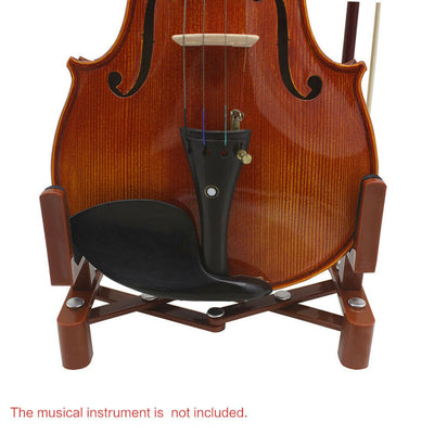 Violin Viola Stand with Bow Holder Padded Foldable Portable Display Storage