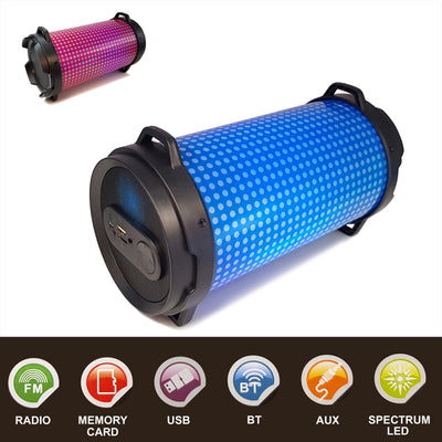Portable Wireless Bluetooth Speaker Stereo Music Bass FM USB TF AUX MP3 3 colours available