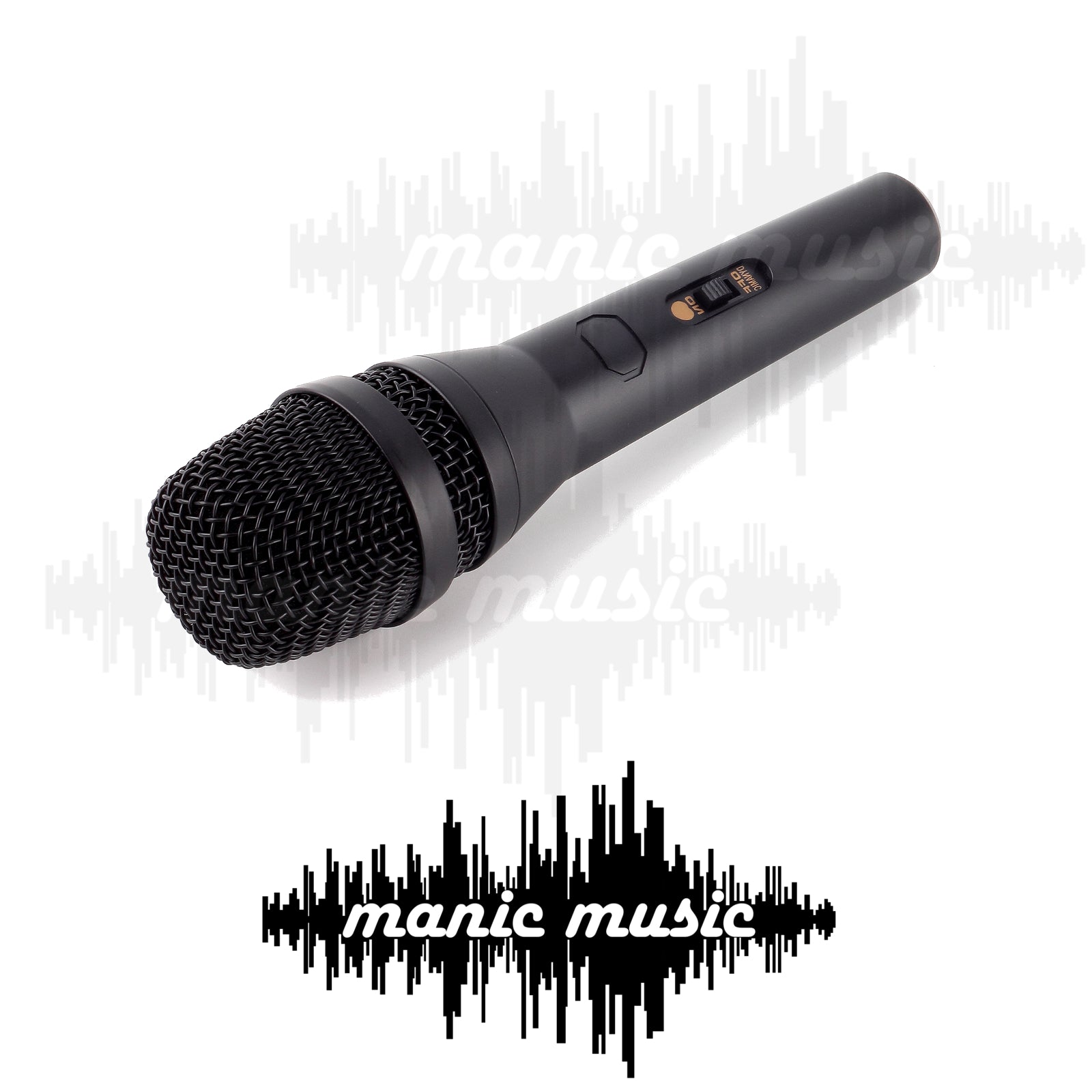 Professional Vocal Karaoke Stage Microphone w/ Switch & Mic Cable Rugged Metal Body