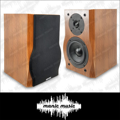 ASHTEC Speakers Studio Monitor 550 Timber Bookshelf Surround Karaoke