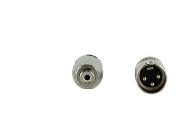 Event Lighting XLRMRCAF - Pair of XLR 3 Pin Male to RCA Female Adaptors
