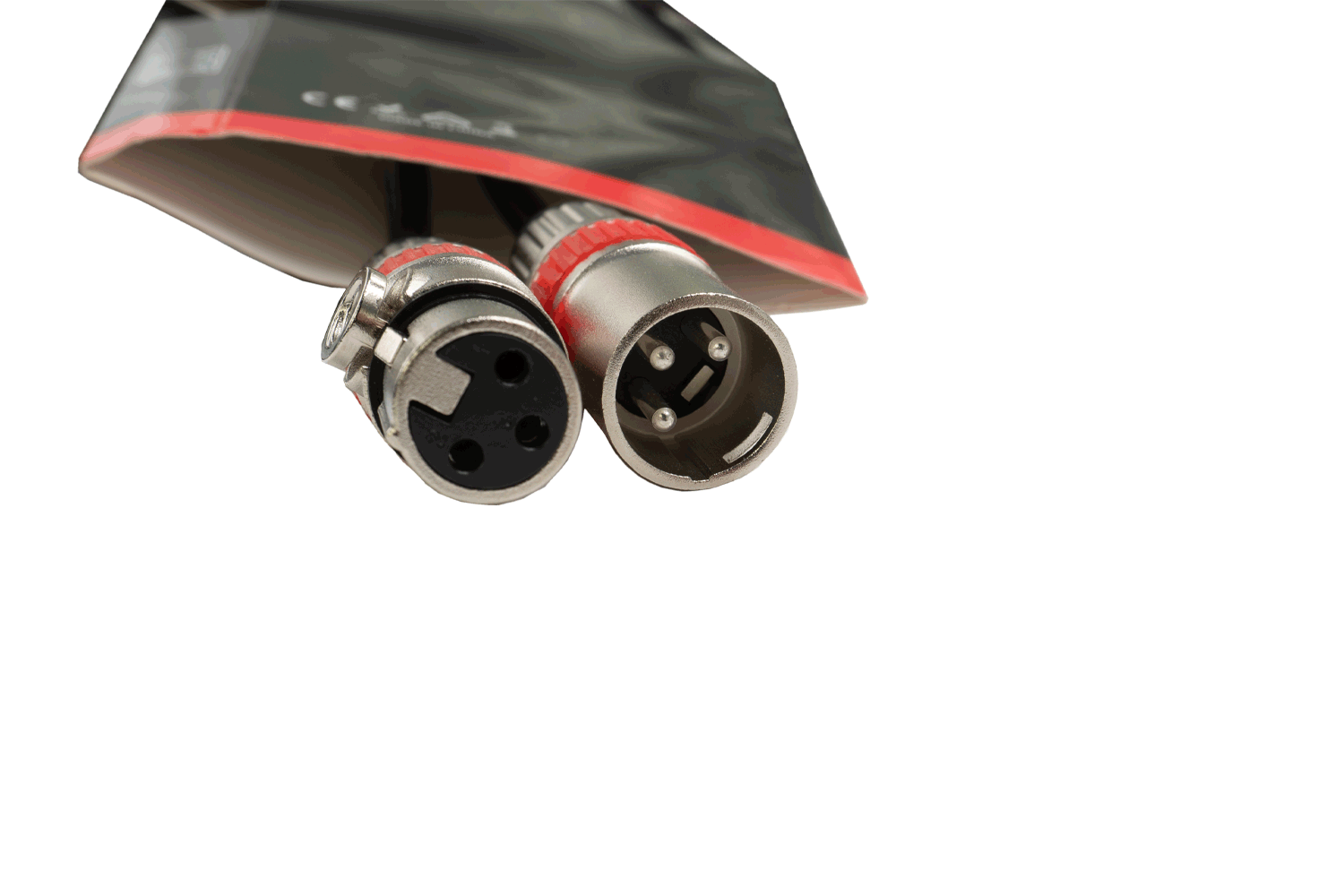 Event Lighting XLRMXLRF10EL - 10m XLR 3 Pin Male to Female Signal Lead - Orange Ring
