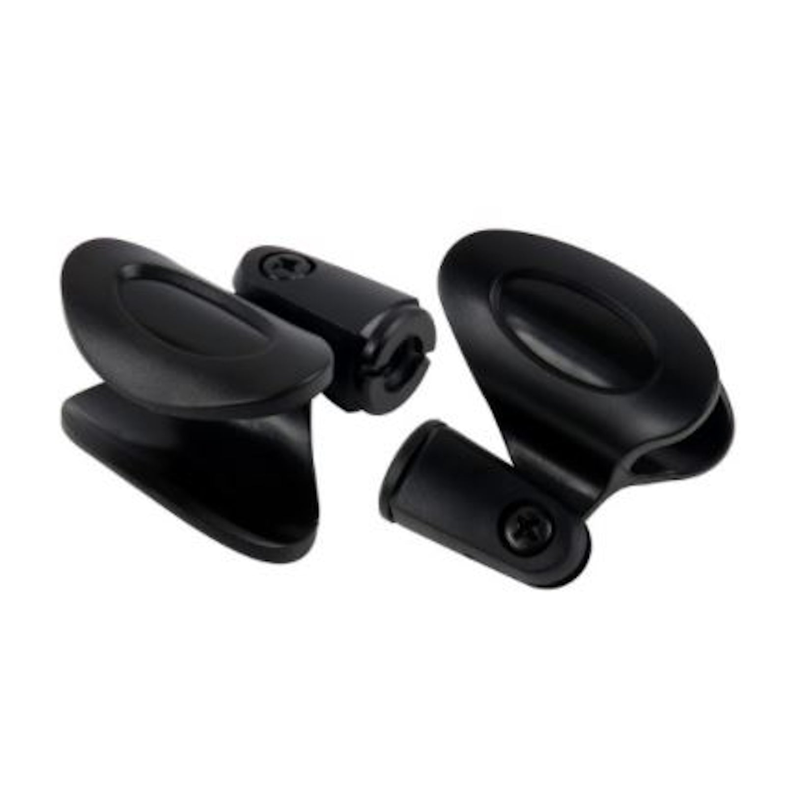 Mic Clip Holder for Microphone Flexible Rubberised Plastic Universal + 3/8" to 5/8" Thread Adapters