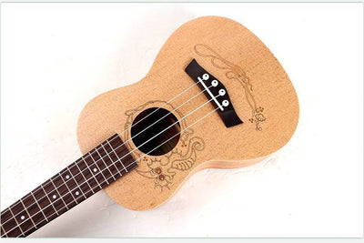 Ukulele 24 Inch Acessories Kit Option Rosewood Sapele Concert