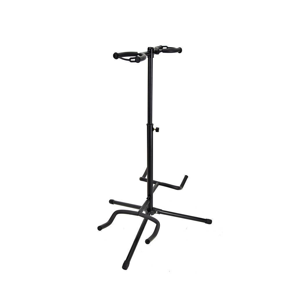 Dual 2 Guitar Stand Acoustic Electric Classical Double Instrument