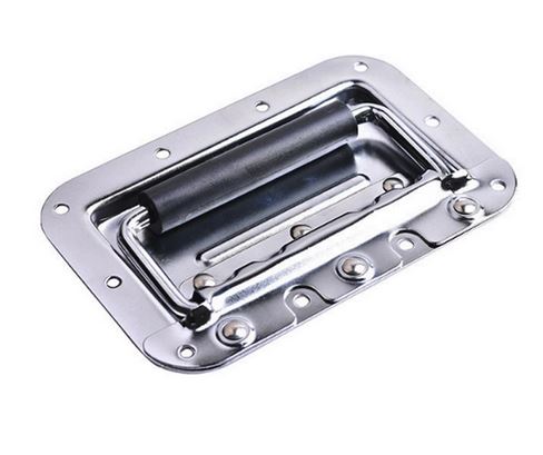 Recessed Spring Handle Black Or Chrome Heavy Duty Steel for Rack Flight Road Case Roadcase Flight case