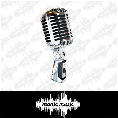 Classic Vintage Dynamic Vocal Microphone Retro Style with XLR Cable. 3 colours Gold, Silver or Rose Gold