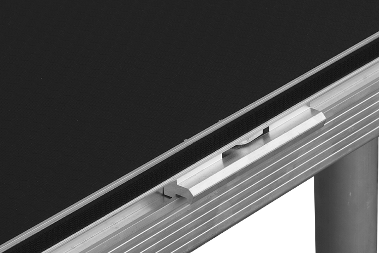 Event Lighting ST2406 - 2.4m x 0.61m Stage Top with rail lock system & recessed stage skirt velcro