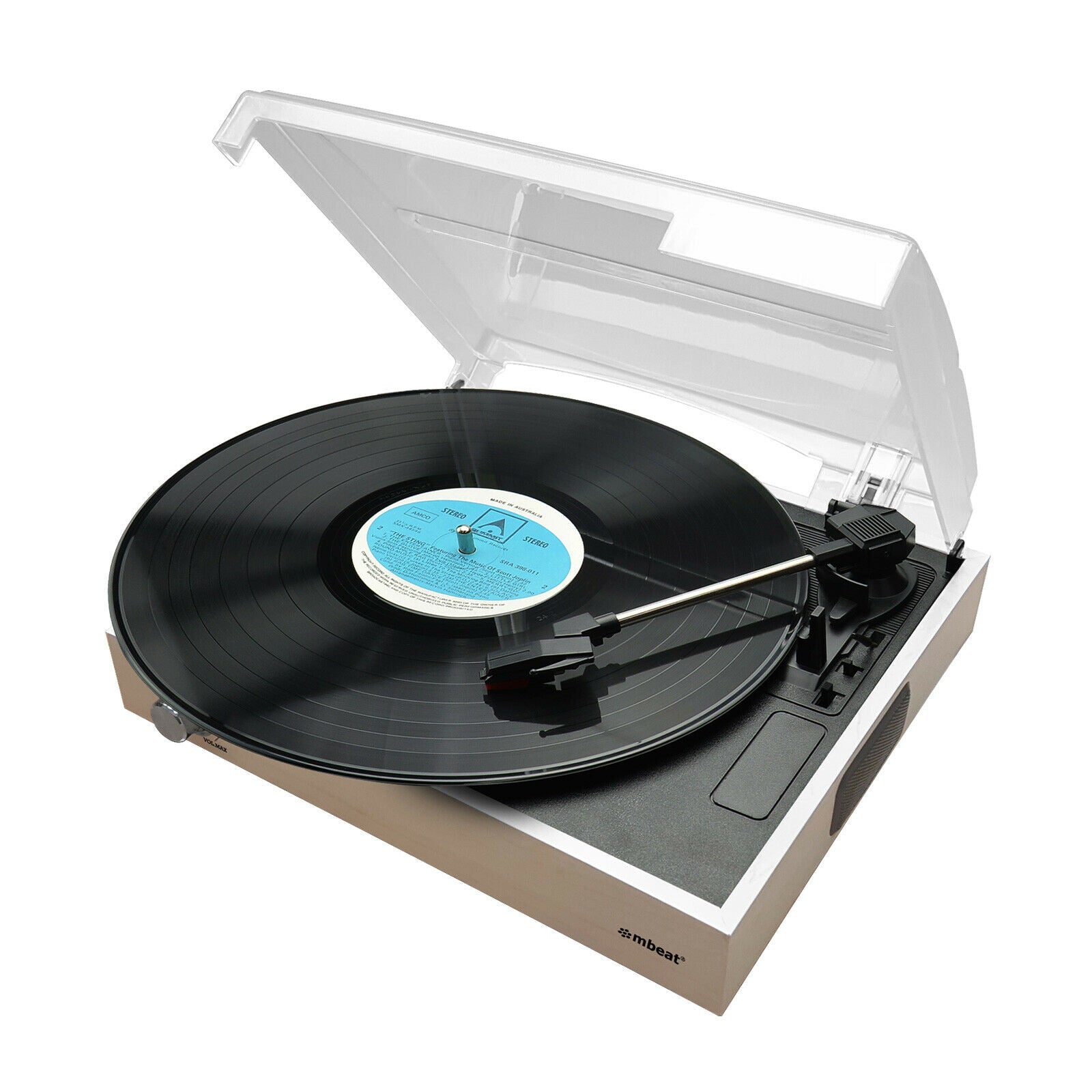 Turntable Record Player Wooden Style With USB Record and built-in speaker mbeat