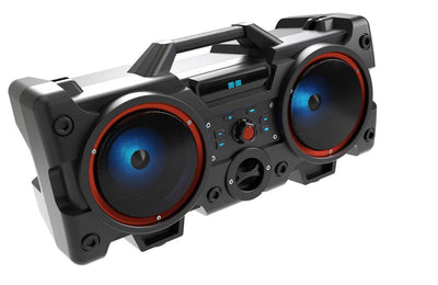 Super Bass Boombox Bluetooth Rechargeable Party Speaker Karaoke With Wireless Microphone /Mic Input /Usb /Tf Card /Aux /Fm Radio /Mp3/ Led Lights