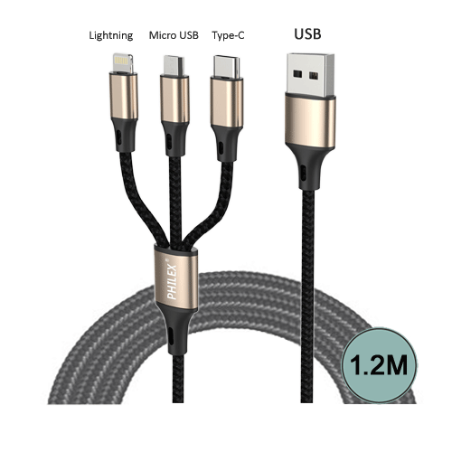 3-in-1 Charging Cable SANSAI PHA-6018