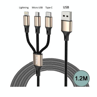 3-in-1 Charging Cable SANSAI PHA-6018