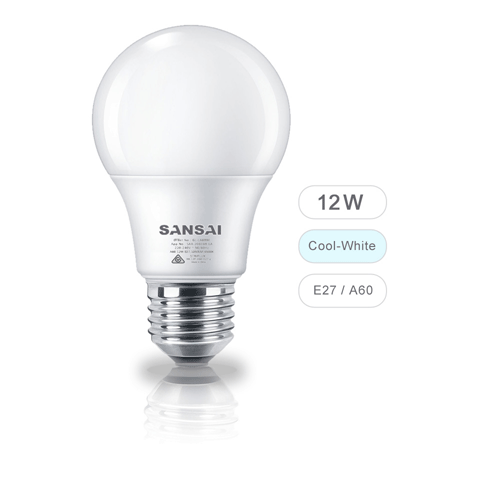 12W Led Light Bulb Sansai Gl-La603E