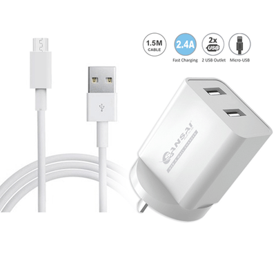 Micro USB Cable + AC Charger SANSAI SAM-3S088A