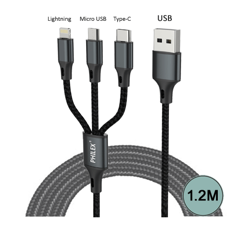 3-in-1 Charging Cable SANSAI PHA-6018