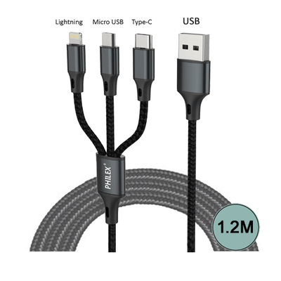 3-in-1 Charging Cable SANSAI PHA-6018
