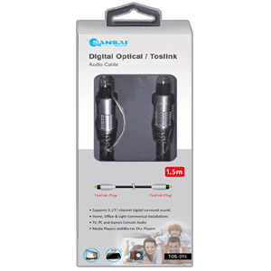 Digital Optical/ Toslink Cable SANSAI TOS-015