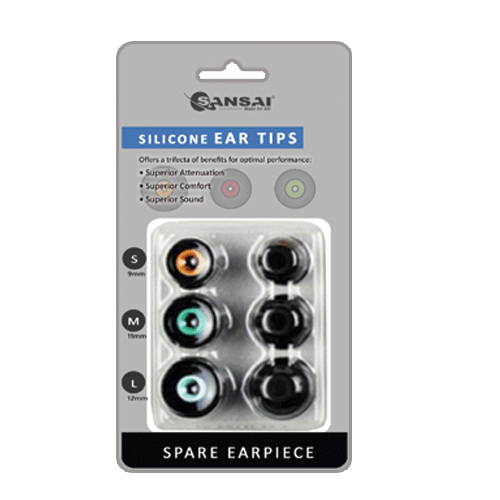 Silicone Ear Tips 6PK SANSAI MDR-202B