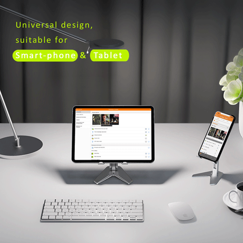 Aluminum Desktop Tablet & Phone Stand SANSAI SCX-5202B