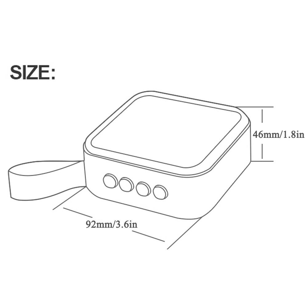 Portable Bluetooth Speaker Fabric Mini Wireless TF USB FM Call Waterproof