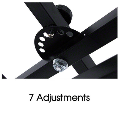 Keyboard Stand Adjustable Height and Piano Bench Stool Set Package