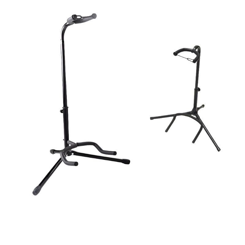 Acoustic Electric Bass Guitar Tripod Stand with Adjustable Neck Rest & Support