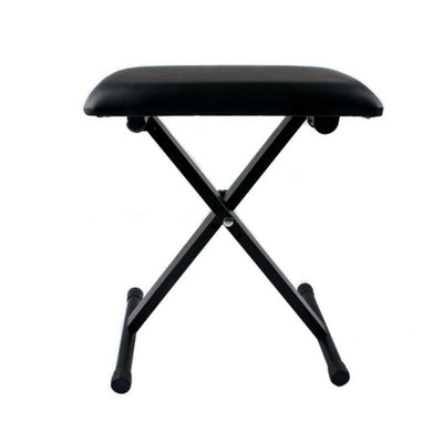 Portable Piano Stool Adjustable Folding 3 Way Keyboard PU Leather Bench Seat