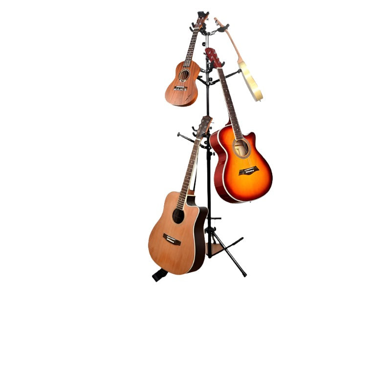 9 Ukulele or Guitar Spiral Stand Tidy Storage Rack Display Metal Padded Foam Space Saver